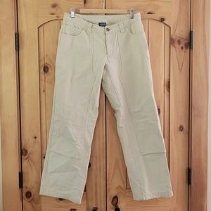 Patagonia Women's Wide Leg Canvas Double Knee Work Pants Size 8